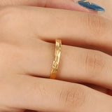Rose Stainless Steel Rings High Polished Wedding Bands