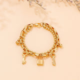 Key Lock Bracelet Stainless Steel Charm Jewelry