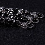 Stainless Steel Men's Skull Punk Style Bracelet