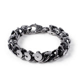 Stainless Steel Men's Skull Punk Style Bracelet