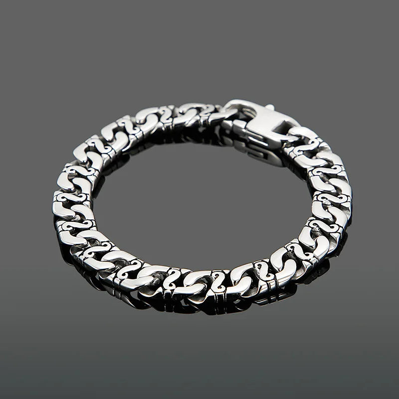 Lock Bracelet Chain Titanium Street Couple Link