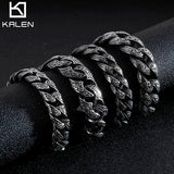 Men's Stainless Steel Cuban Link Bracelet Punk Wristband