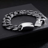 Men's Stainless Steel Cuban Link Bracelet Punk Wristband