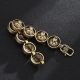 Vintage Tiger Bracelet For Mens Stainless Steel High Jewelry Charm Chain Punk