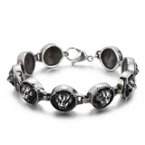 Vintage Tiger Bracelet For Mens Stainless Steel High Jewelry Charm Chain Punk