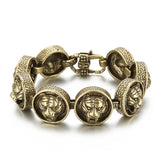 Vintage Tiger Bracelet For Mens Stainless Steel High Jewelry Charm Chain Punk