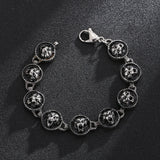 Vintage Tiger Bracelet For Mens Stainless Steel High Jewelry Charm Chain Punk