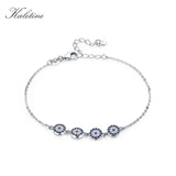 Kaletine 925 Silver Bracelet Evil Eye CZ Silver Jewelry for Women