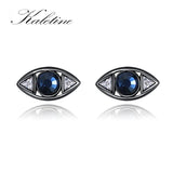 Kaletine Fatima Evil Eye Earrings 925 Sterling Silver Vintage Eye Stud Earrings