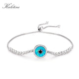 Kaletine Gods Eye 925 Silver Bracelet for Women Christmas Gift
