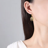 925 Silver Evil Eye Hoop Earrings for Women