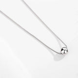 Kaletine Minimalist 925 Silver Clavicle Chain Necklace