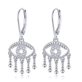 Kaletine Evil Eye Drop Earrings 925 Sterling Silver Jewelry
