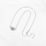 Kaletine Lucky Evil Eye Necklace 925 Sterling Silver Enamel Necklace
