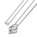 Kaletine Love Heart Pendant Necklace 925 Sterling Silver Jewelry