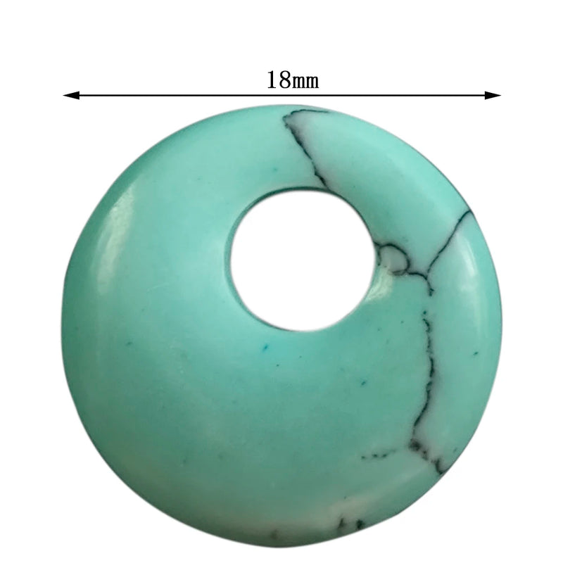 Kallaite Calaite Turquoise 18mm Round Gemstone Reiki Home Decoration