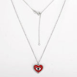 925 Silver Evil Eye Pendant CZ Enamel Charm for Women