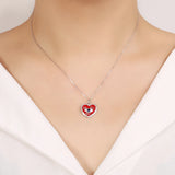 925 Silver Evil Eye Pendant CZ Enamel Charm for Women