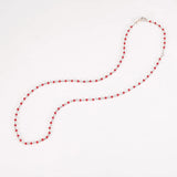 Kameraon S925 Silver Dripping Oil Beads Necklace 5 Colors