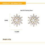 Kameraon Sterling Silver Multicolor Zircon Stud Earring