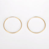 Sparkle Silver 925 Real 40mm Hoop Earrings for Women