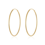 Sparkle Silver 925 Real 40mm Hoop Earrings for Women
