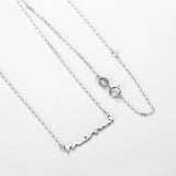 Mom Pendant Necklace for Women in Sterling Silver