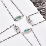 Kamov Zirconia Charm Evil Eye Bracelet Party Gift
