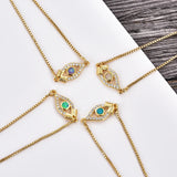 Kamov Zirconia Charm Evil Eye Bracelet Party Gift
