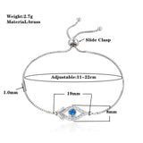 Kamov Zirconia Charm Evil Eye Bracelet Party Gift