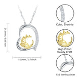 Kangaroo Necklace 925 Sterling Silver Animal Pendant Necklace