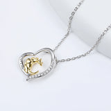 Kangaroo Necklace 925 Sterling Silver Animal Pendant Necklace