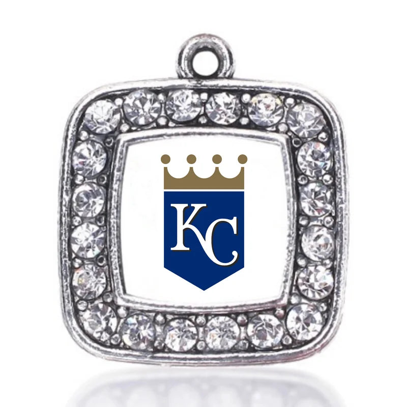 Kansas City Royals Charm Antique Silver Plated Jewelry