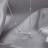 Karopel 925 Silver V-shaped Geometric Necklace for Women