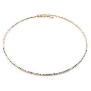 Karopel Rhinestone Round Iced-Out Necklace for Women