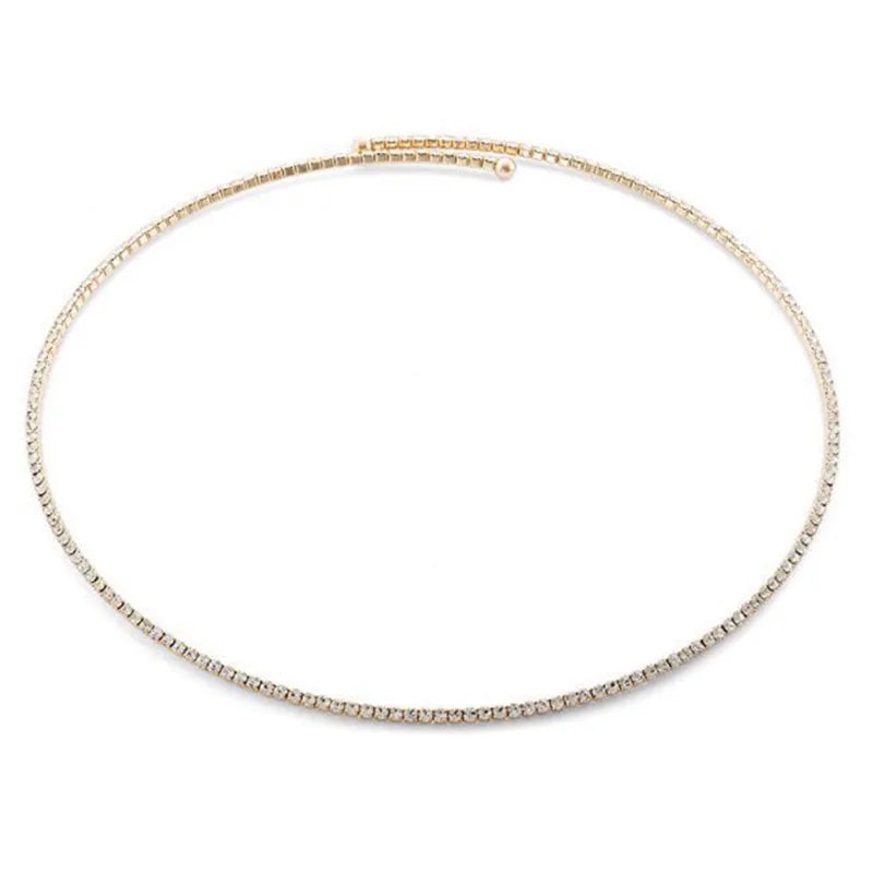 Karopel Rhinestone Round Iced-Out Necklace for Women