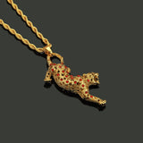 Karopel Hip-hop Leopard Pendant Necklace for Women