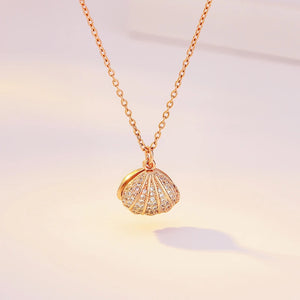 Karopel Shell Pearl Pendant Necklace with Sweets