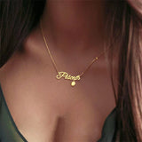 Karopel Zodiac Pendant Necklace, Direct English Name Disc Charm Necklace