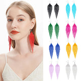 Bohemian Seed Bead Drop Earrings, Tassel Dangle Earring