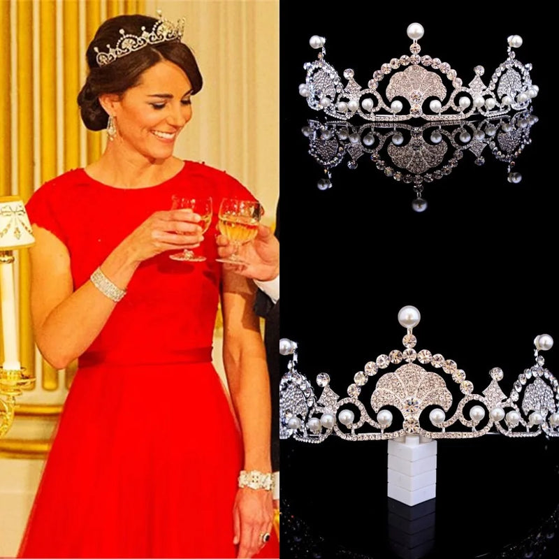 Royal Rhinestone Crystal Wedding Hair Crown Tiara