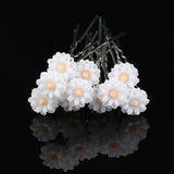 10pcs Pearl Resin Flower Hair Pin Clips Wedding Bridal Barrette Hot