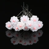 10pcs Pearl Resin Flower Hair Pin Clips Wedding Bridal Barrette Hot