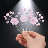 Crystal Rhinestone Flower Bridal Hairpins Wedding Hair Accessories