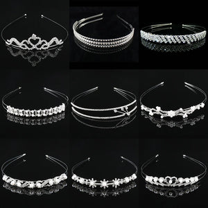 Hot Tiara Crown Girls Bridesmaid Bride Wedding Prom Hair Jewelry