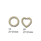 Heart Pearl Earrings Pendant Necklace Charms 4pcs