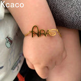 Lovely Baby Smooth Bracelet Personalized Children Jewelry Stainless Steel