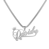Personalized Name Necklaces for Women Stainless Steel Letter Necklace