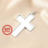 Cross Pendant Bezel Settings for Resin Jewelry DIY 26x38MM