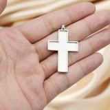 Cross Pendant Bezel Settings for Resin Jewelry DIY 26x38MM